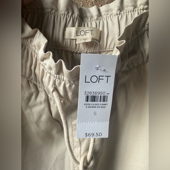 LOFT Cream Women's Joggers - Picture 3 of 6